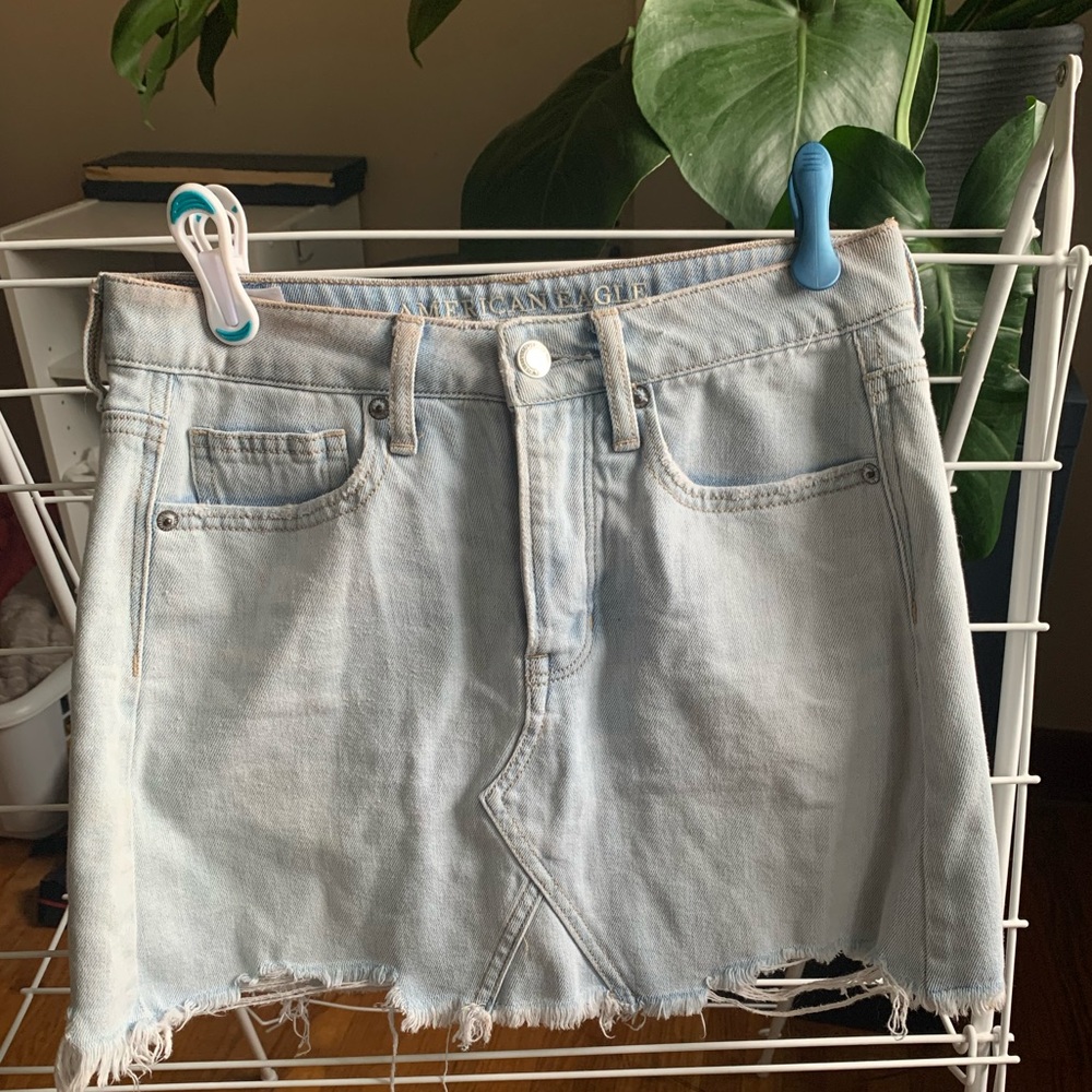 American eagle denim skirt size 0